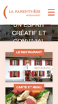 Mobile Screenshot of la-parenthese.ch
